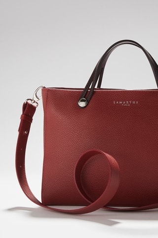 Mala shopper em couro Fidele - Vermelho