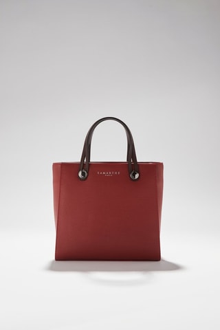 Mala shopper em couro Fidele - Vermelho