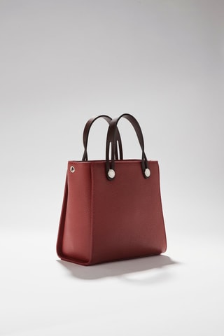 Mala shopper em couro Fidele - Vermelho