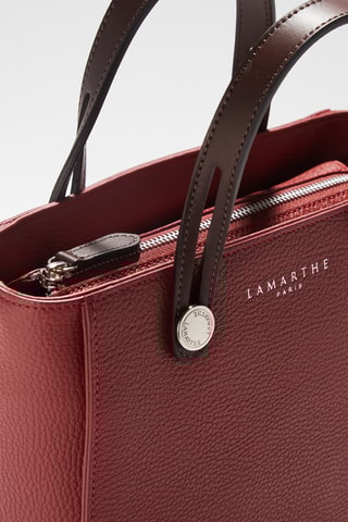 Mala shopper em couro Fidele - Vermelho