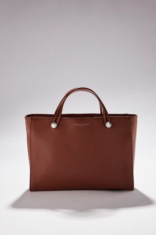 Mala shopper em couro Fidèle - Castanho