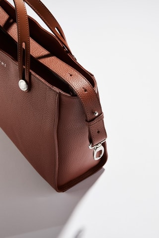 Mala shopper em couro Fidèle - Castanho