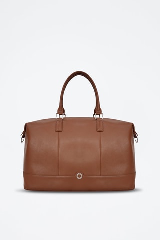 Saco de viagem em couro Select - Castanho