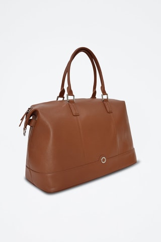 Saco de viagem em couro Select - Castanho