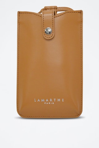 Bolsa de telemóvel de couro Ambre - Camel