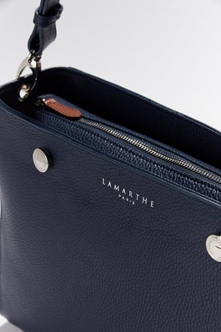 Mala shopper em couro Fidèle - Azul