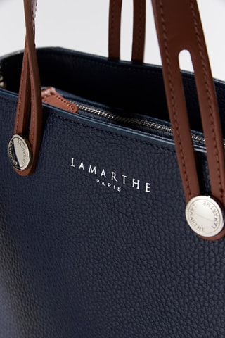 Mala shopper em couro Fidèle - Azul