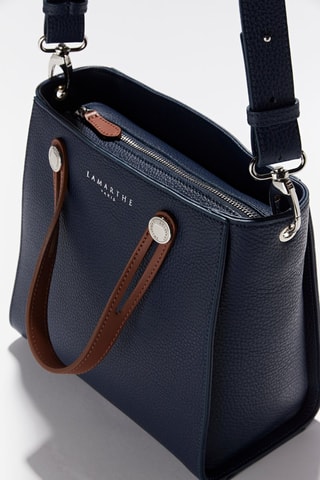 Mala shopper em couro Fidèle - Azul