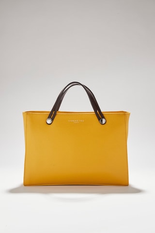 Mala shopper em couro Fidele - Amarelo
