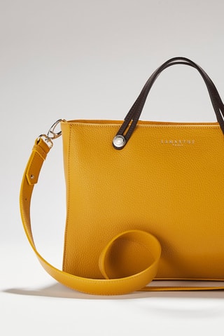 Mala shopper em couro Fidele - Amarelo