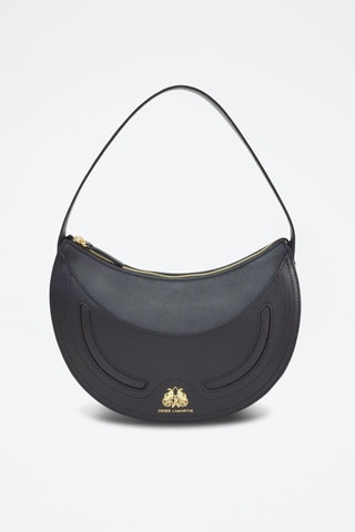 Mala de ombro de couro Excellence - Preto