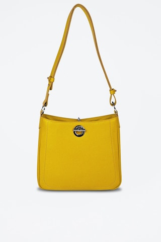 Mala a tiracolo em couro Paris - Amarelo