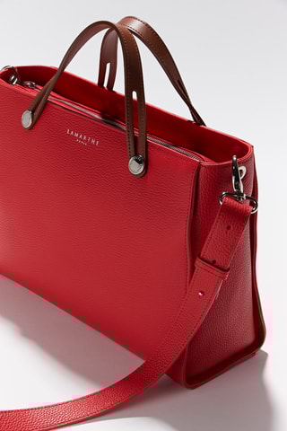 Mala shopper em couro Fidèle - Vermelho