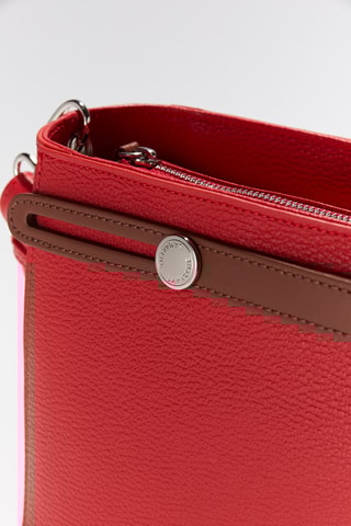 Mala shopper em couro Fidèle - Vermelho