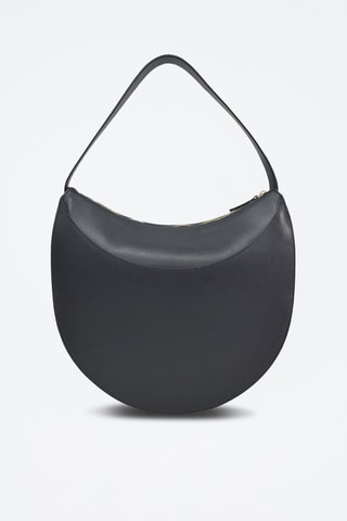 Mala de ombro em couro Excellence - Preto