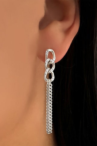 Oorbellen   Zilver en Zirkonia's