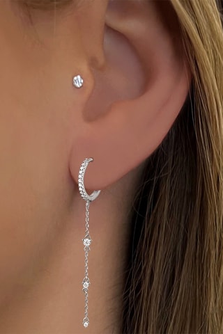 Oorbellen   Zilver en Zirkonia's