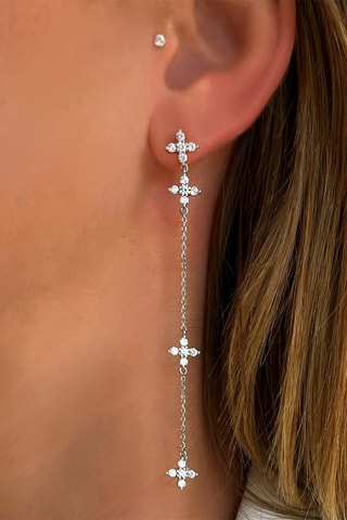 Oorbellen   Zilver en Zirkonia's