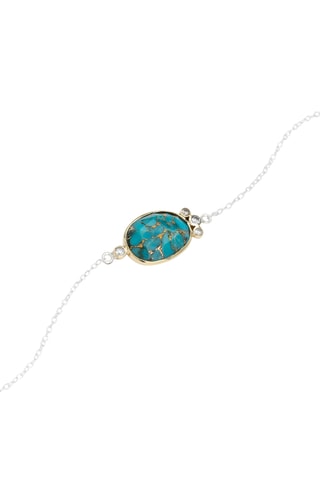 Bracelet - Argent et turquoise