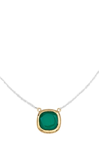 Collier - Argent et onyx