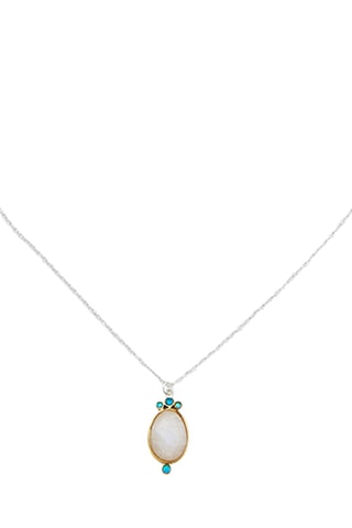 Collier - Argent et pierre de lune