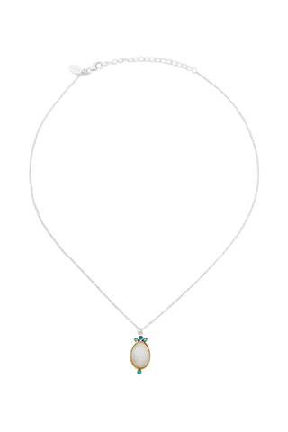 Collier - Argent et pierre de lune