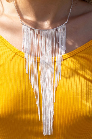 Collier plastron - Argent