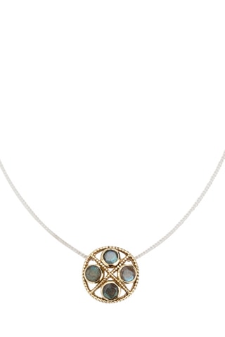 Collier - Argent et labradorites