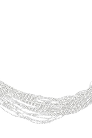 Collier multi rangs - Argent