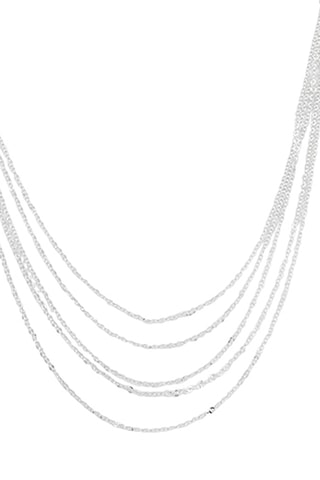 Collier multi rangs - Argent