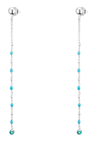 Boucles d’oreilles - Argent et turquoises