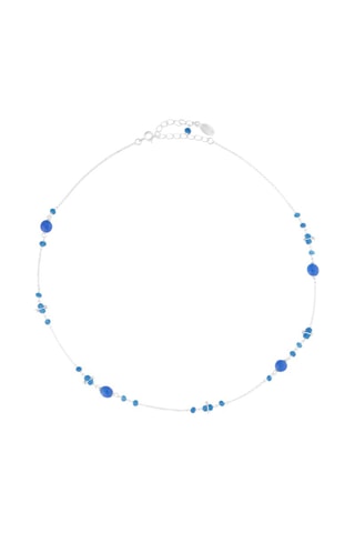 Collier - Argent, tourmaline et calcédoine