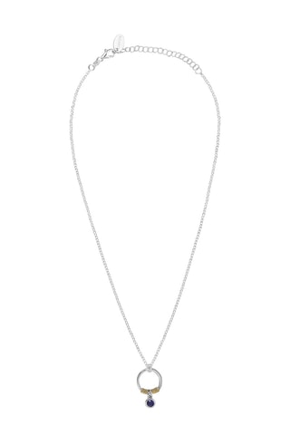 Collier Argent et sillimanite