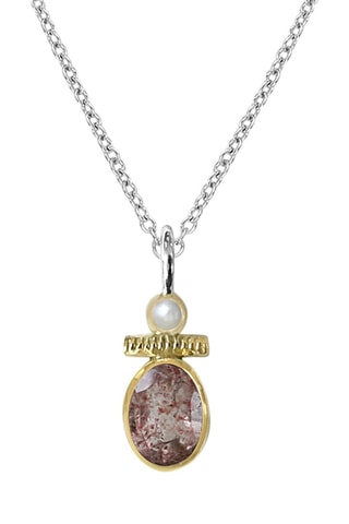 Collier - Argent et quartz