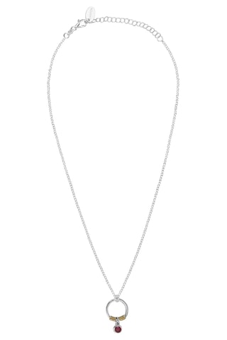 Collier Argent et sillimanite