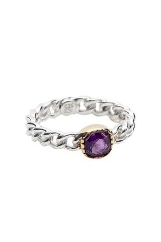 Bague - Argent et améthyste