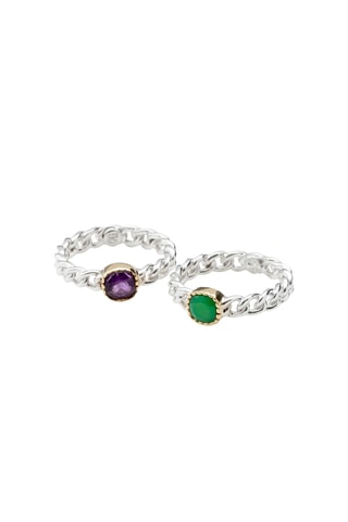 Bague - Argent et améthyste