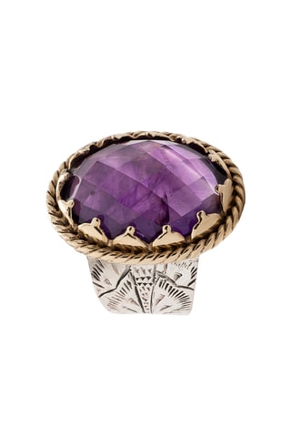 Bague - Argent et améthyste