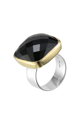 Bague - Argent et onyx