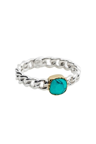 Bague - Argent et turquoise