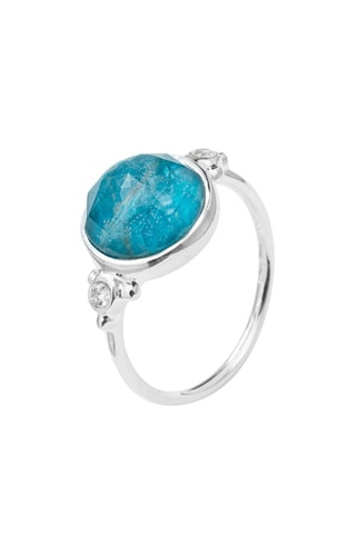 Bague - Argent et apatite