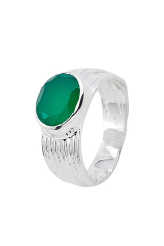 Bague - Argent et onyx
