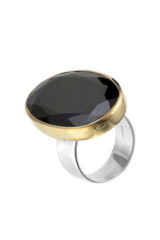 Bague - Argent et onyx
