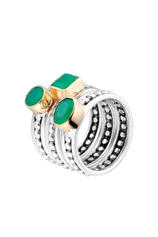Bague Argent et calcédoines