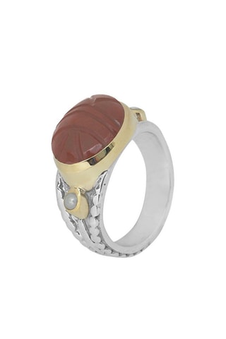 Bague Argent et jaspe