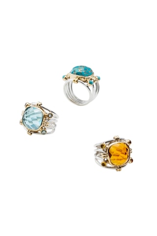 Bague - Argent et citrines