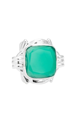 Bague - Argent et onyx