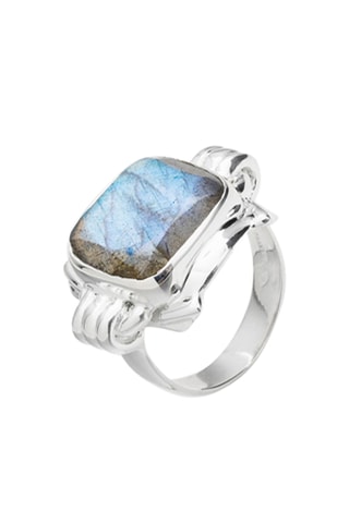 Bague - Argent et labradorite