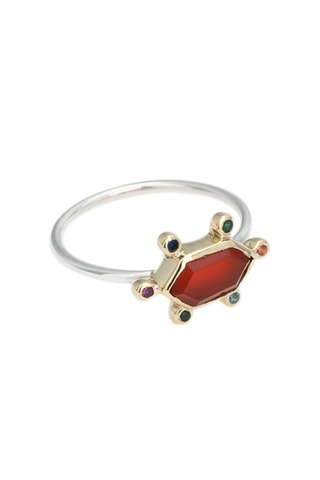 Bague - Argent et cornaline
