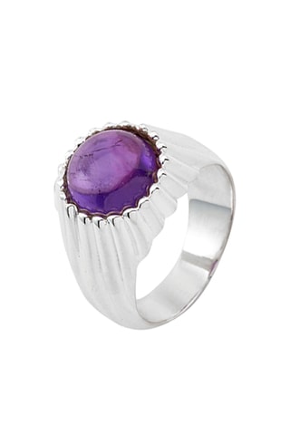 Bague - Argent et améthyste